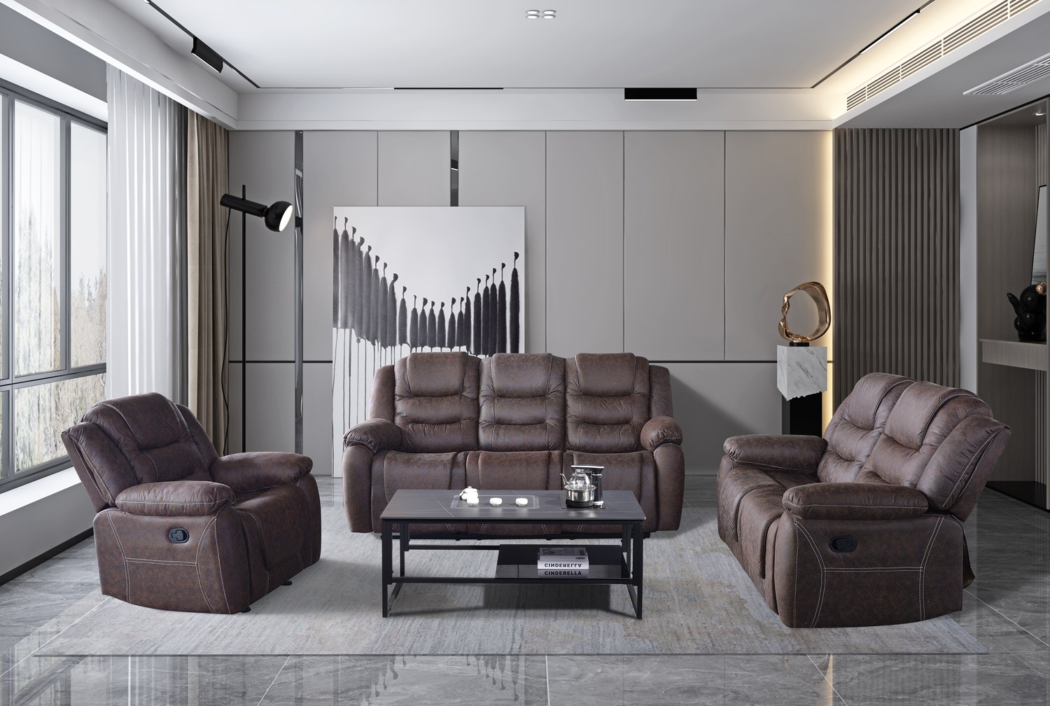 Recliner Sofa-Glory Interiors